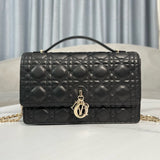 Dior My Dior Top Handle Bag Black .