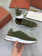 Loro Piana Week End Walk Sneaker Green .