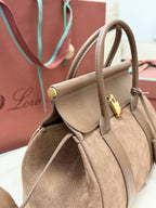 Loro Piana Loom L25 Tote Bag Brown