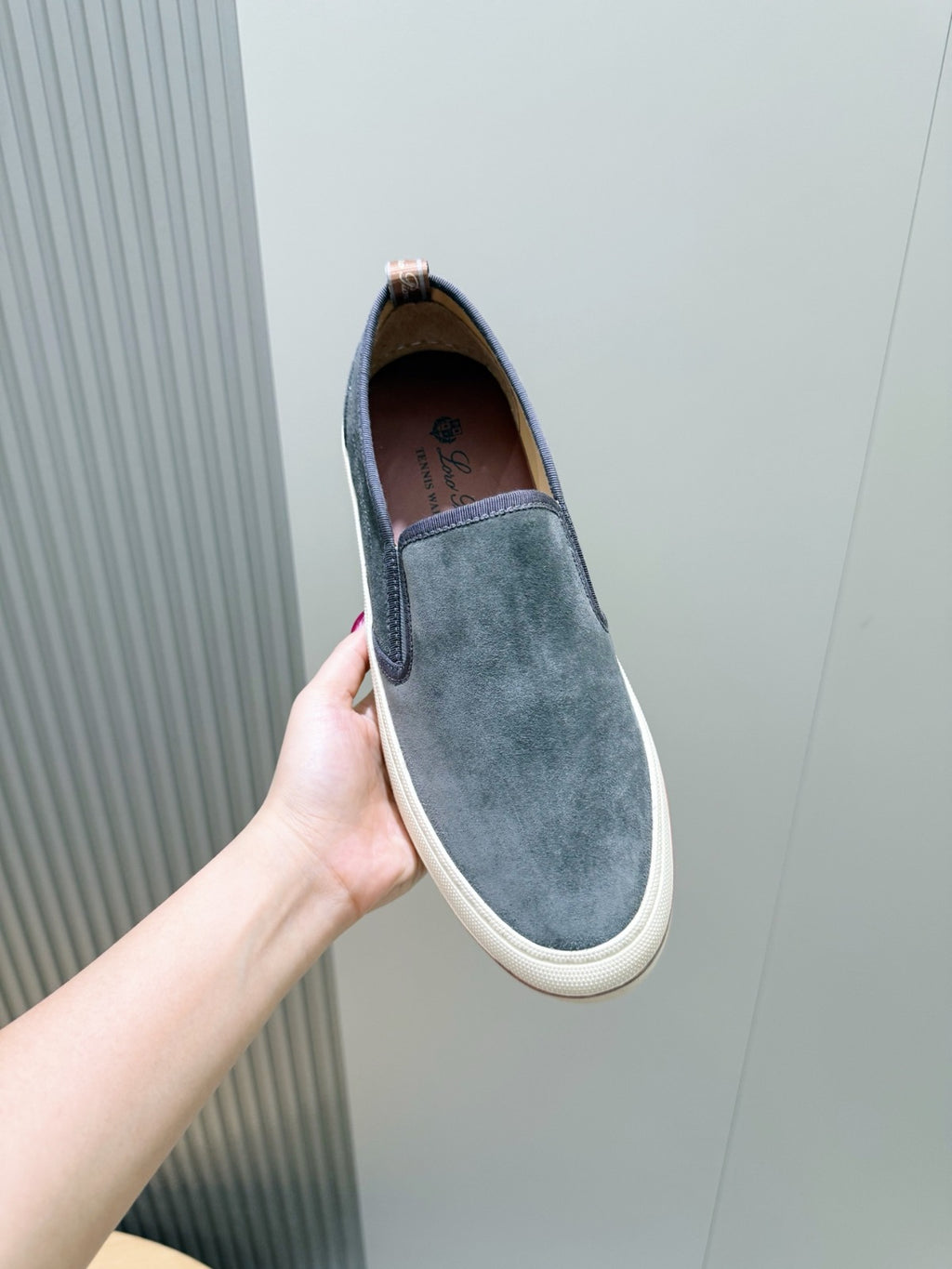 Loro Piana Tennis Walk Sneaker Grey