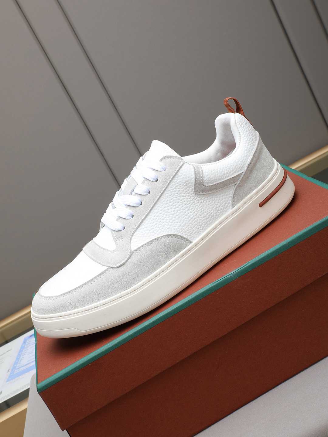 Loro Piana Newport Walk Sneaker White/Grey .