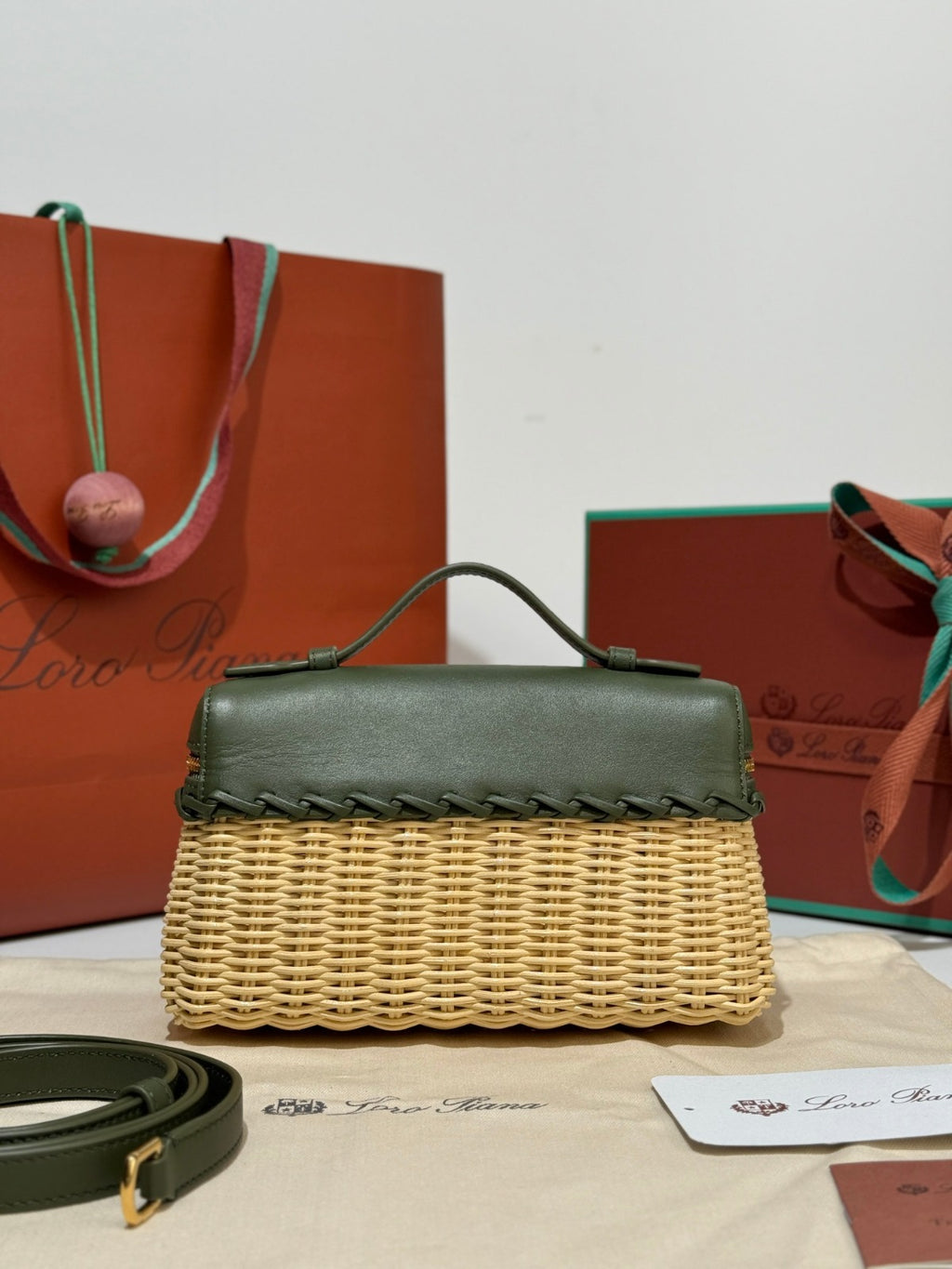 Loro Piana Bag Beige/Green