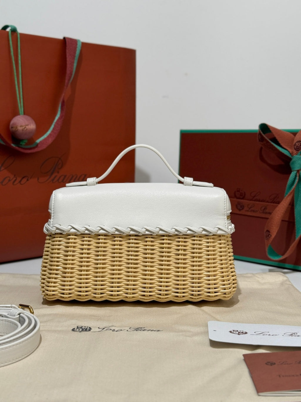 Loro Piana Bag Beige/White