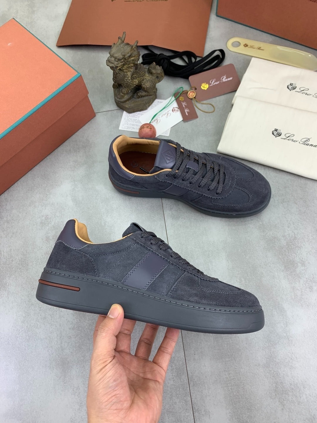 Loro Piana Newport Walk Sneaker All Grey .