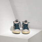 Golden Goose Slide Sneaker Beige/Blue