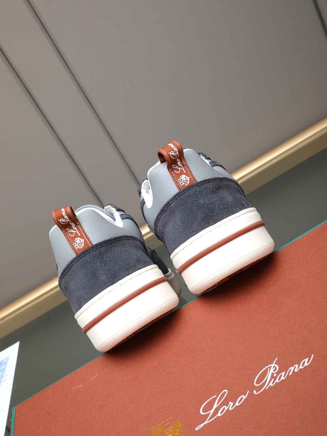 Loro Piana Newport Walk Sneaker Grey .