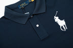 Polo Ralph Lauren Big Pony Mesh Polo Shirt Navy/Grey