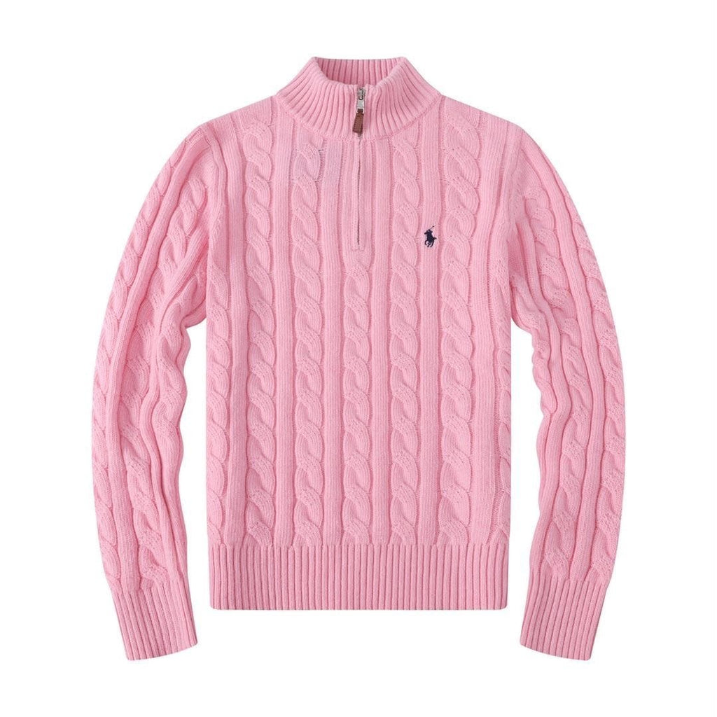 Polo Ralph Lauren Cable-Knit Cotton Quarter-Zip Sweatshirt