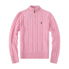 Polo Ralph Lauren Cable-Knit Cotton Quarter-Zip Sweatshirt