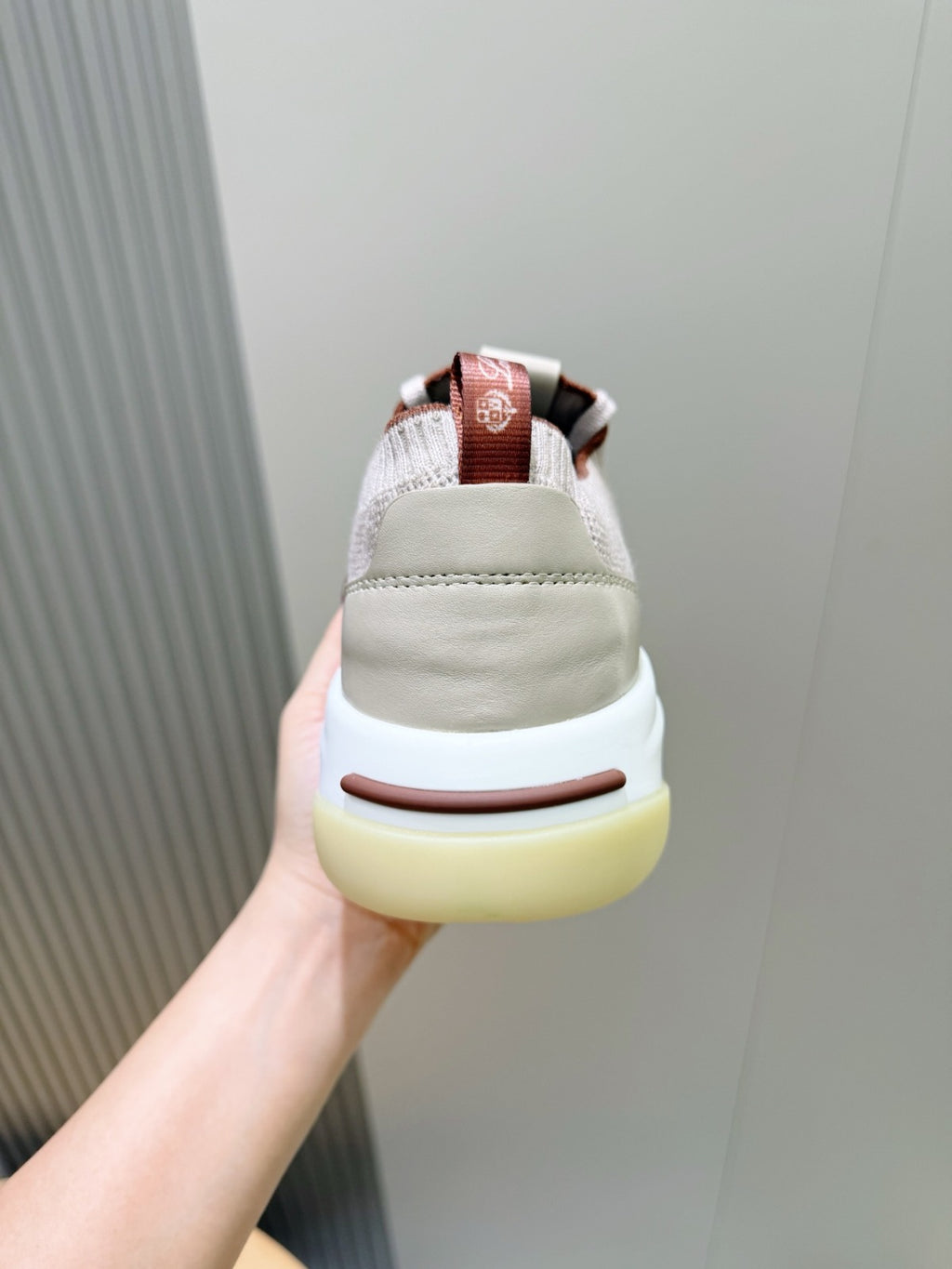 Loro Piana 410 LP Walk Sneaker Beige/Light Blue