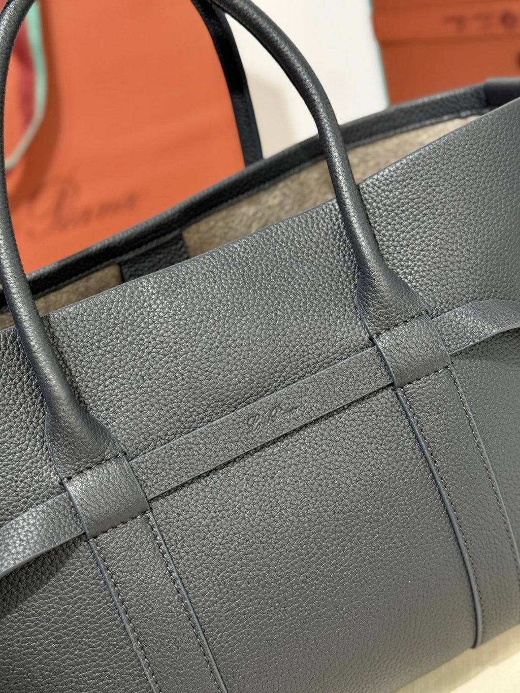 Loro Piana Ghiera Tote Bag Black