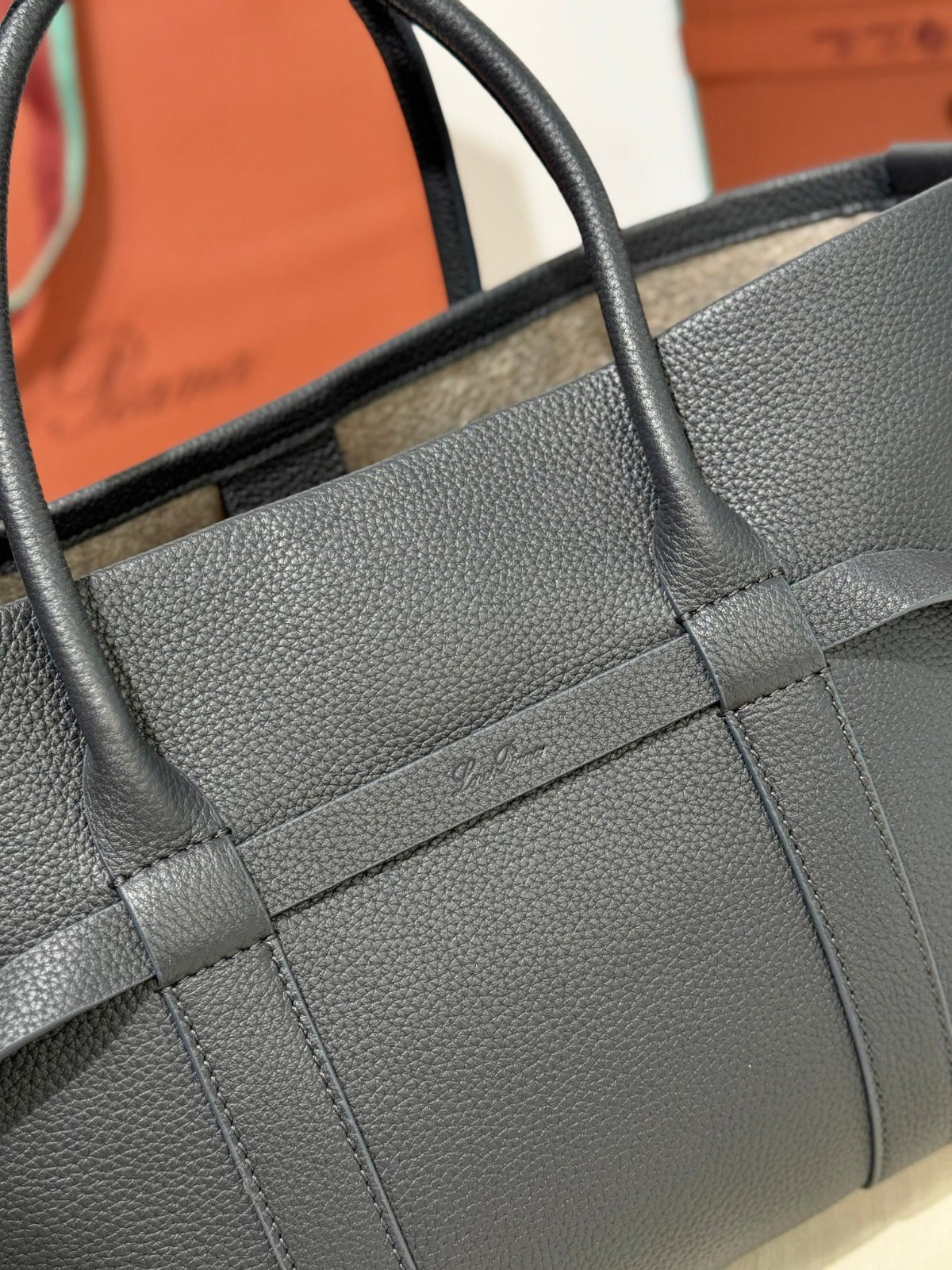 Loro Piana Ghiera Tote Bag Black