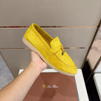 Loro Piana Summer Charms Walk Loafer Yellow