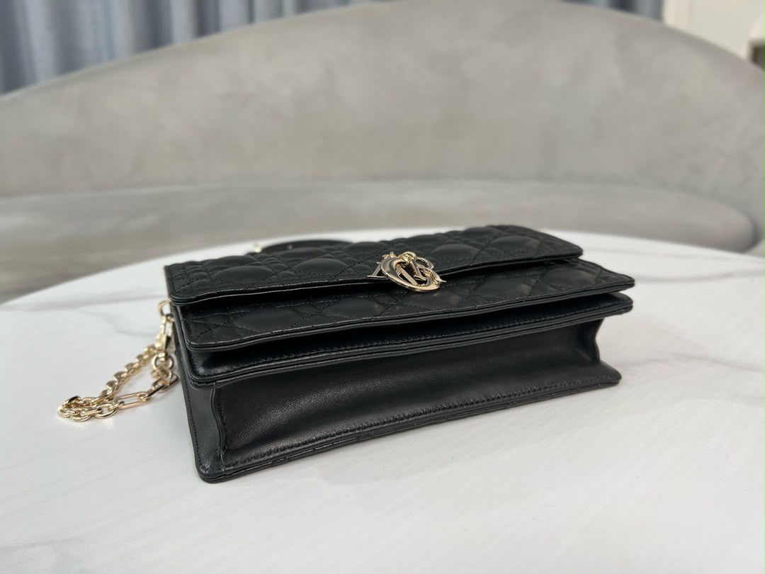 Dior My Dior Top Handle Bag Black .