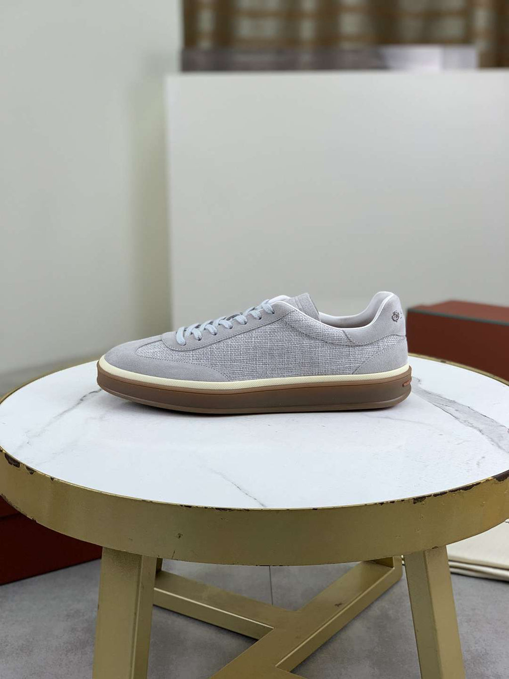 Loro Piana Tennis Walk Sneaker Grey .