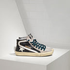 Golden Goose Slide Sneaker Beige/Blue