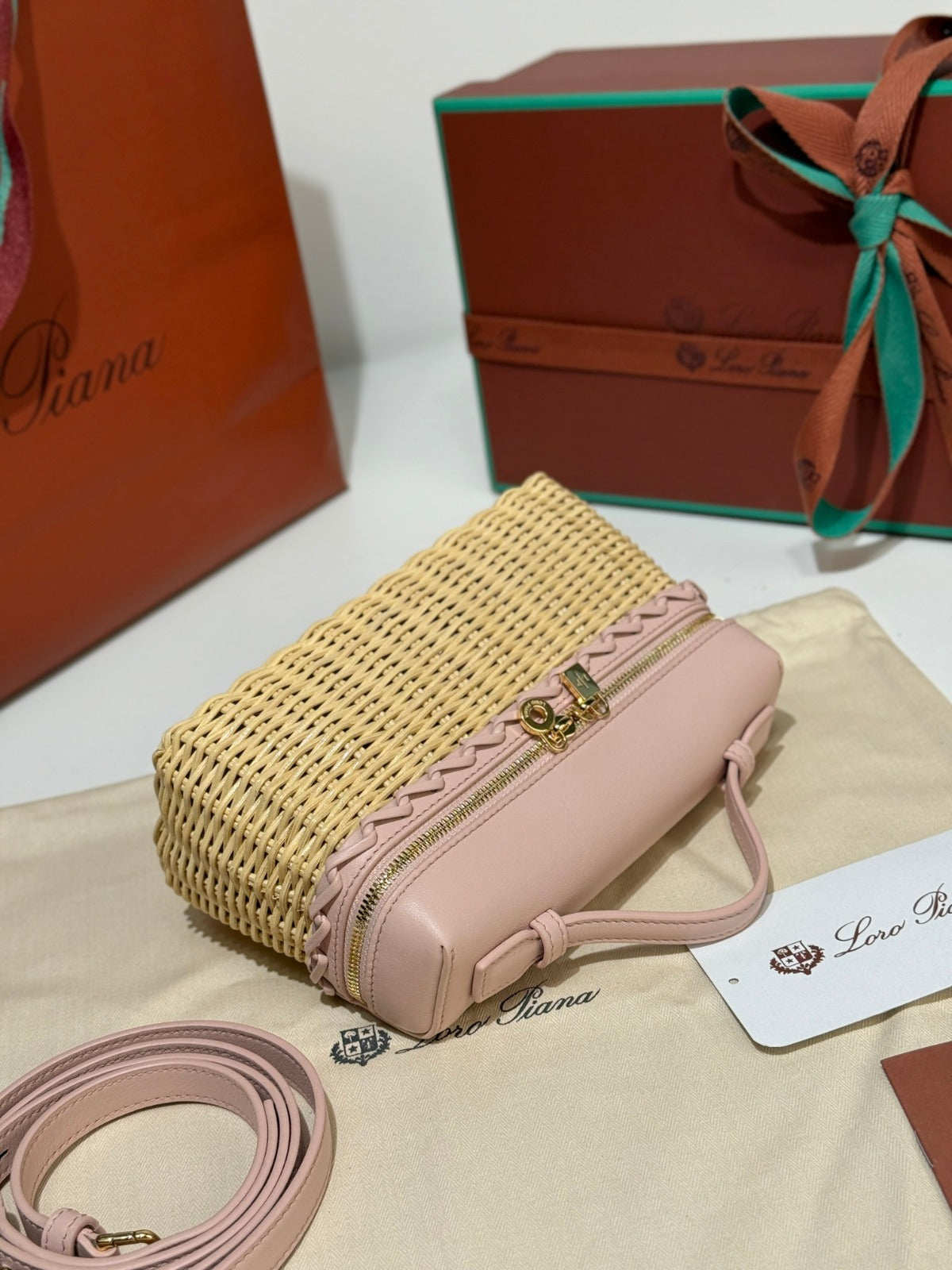 Loro Piana Bag Beige/Pink