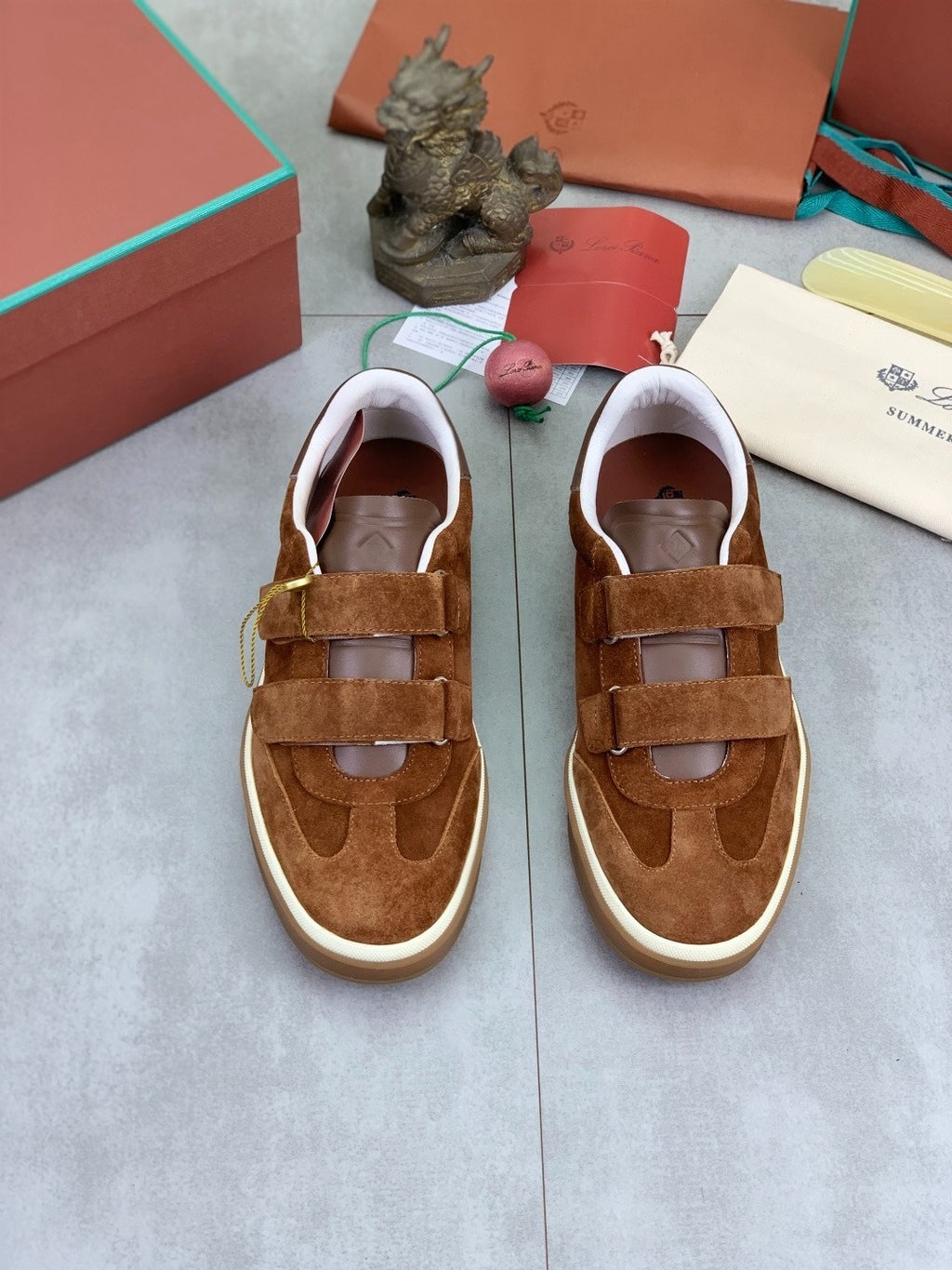 Loro Piana Tennis Walk Sneaker Brown .