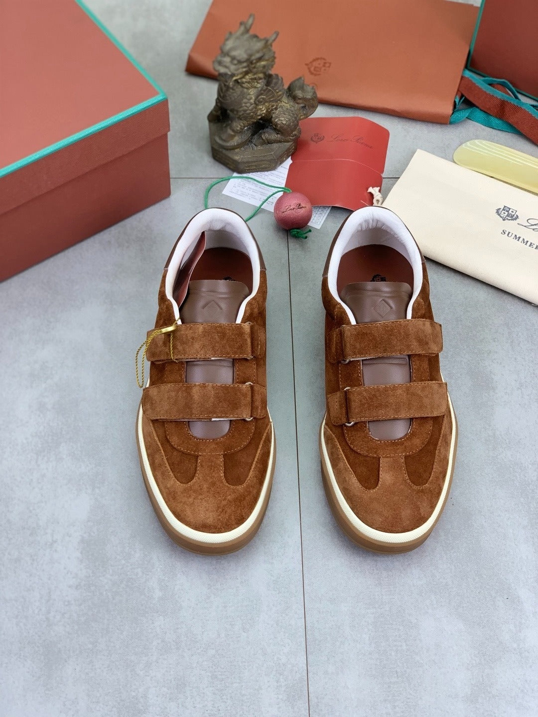 Loro Piana Tennis Walk Sneaker Brown .