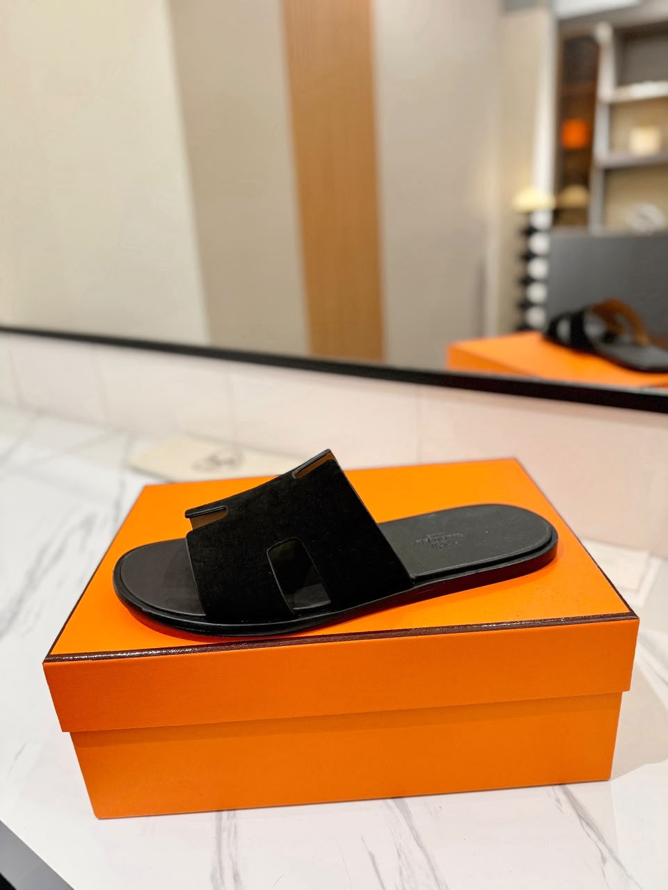 Hermès Izmir Sandal All Black