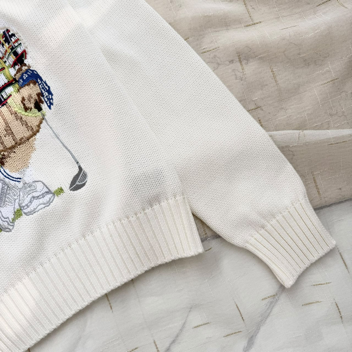 Ralph Lauren Polo Bear Performance Sweater All Cream