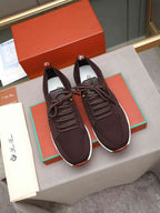 Loro Piana 360 LP Flexy Walk Sneaker Redwine White .