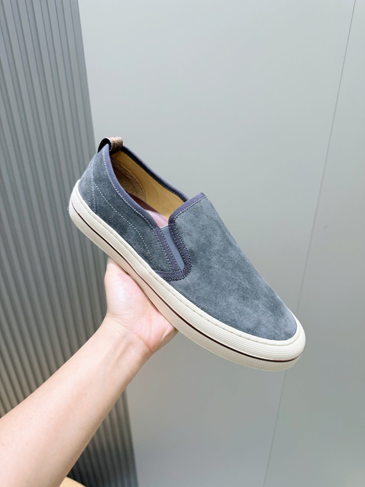 Loro Piana Tennis Walk Sneaker Grey