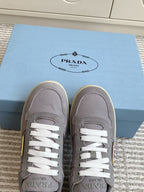 Prada Downtown Bold Sneaker Granite Gray .