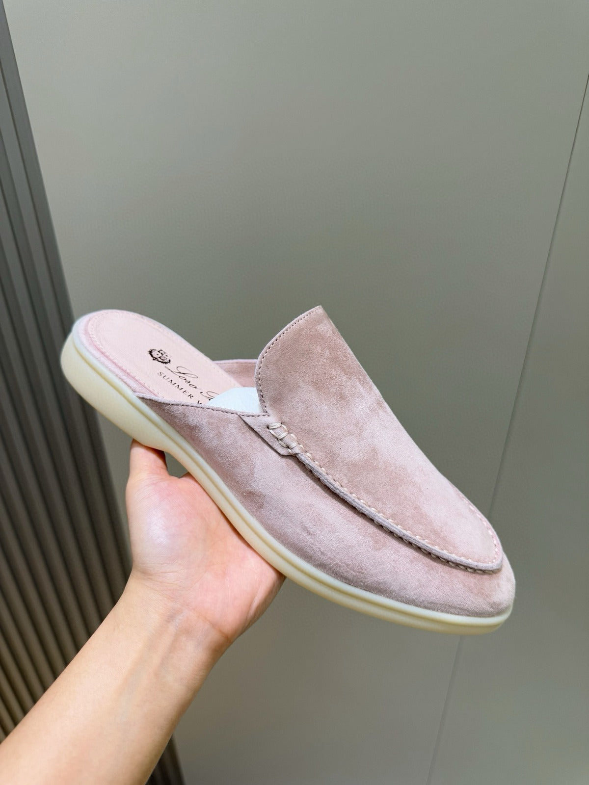 Loro Piana Babouche Walk Mule Pink