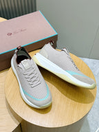 Loro Piana 410 LP Walk Sneaker Beige/Light Blue