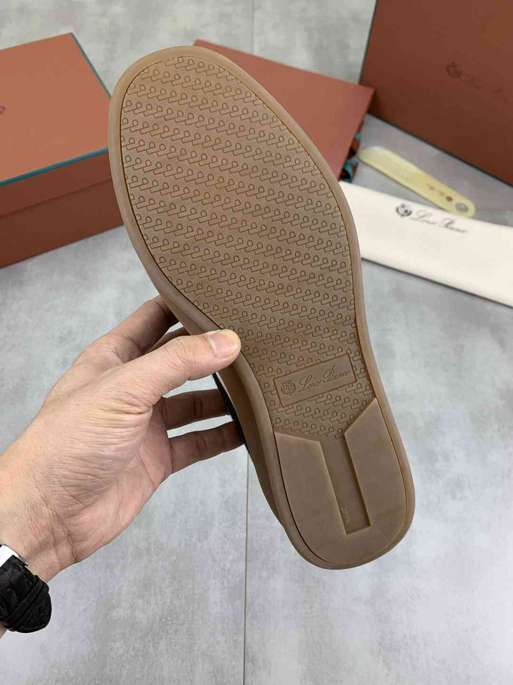 Loro Piana 410 LP Walk Sneaker Black .