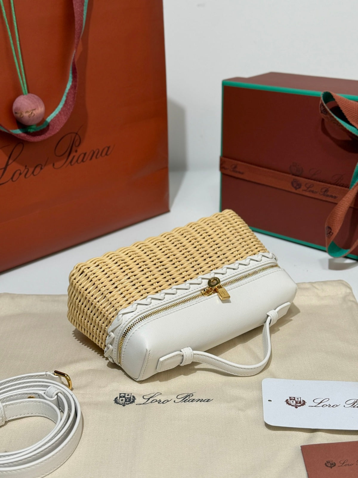 Loro Piana Bag Beige/White