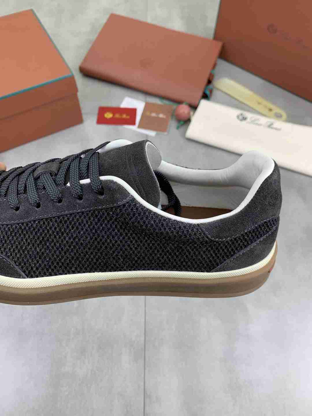 Loro Piana 410 LP Walk Sneaker Black .