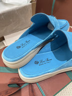 Loro Piana Charms Walk Mule Blue