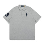 Polo Ralph Lauren Big Pony Mesh Polo Shirt Navy/Grey