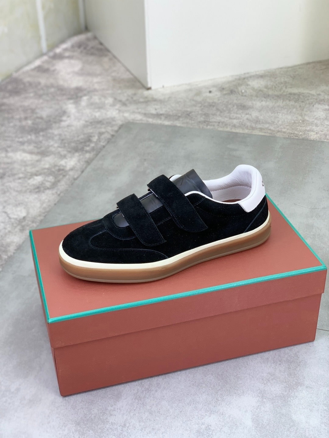 Loro Piana Tennis Walk Sneaker Black/White .