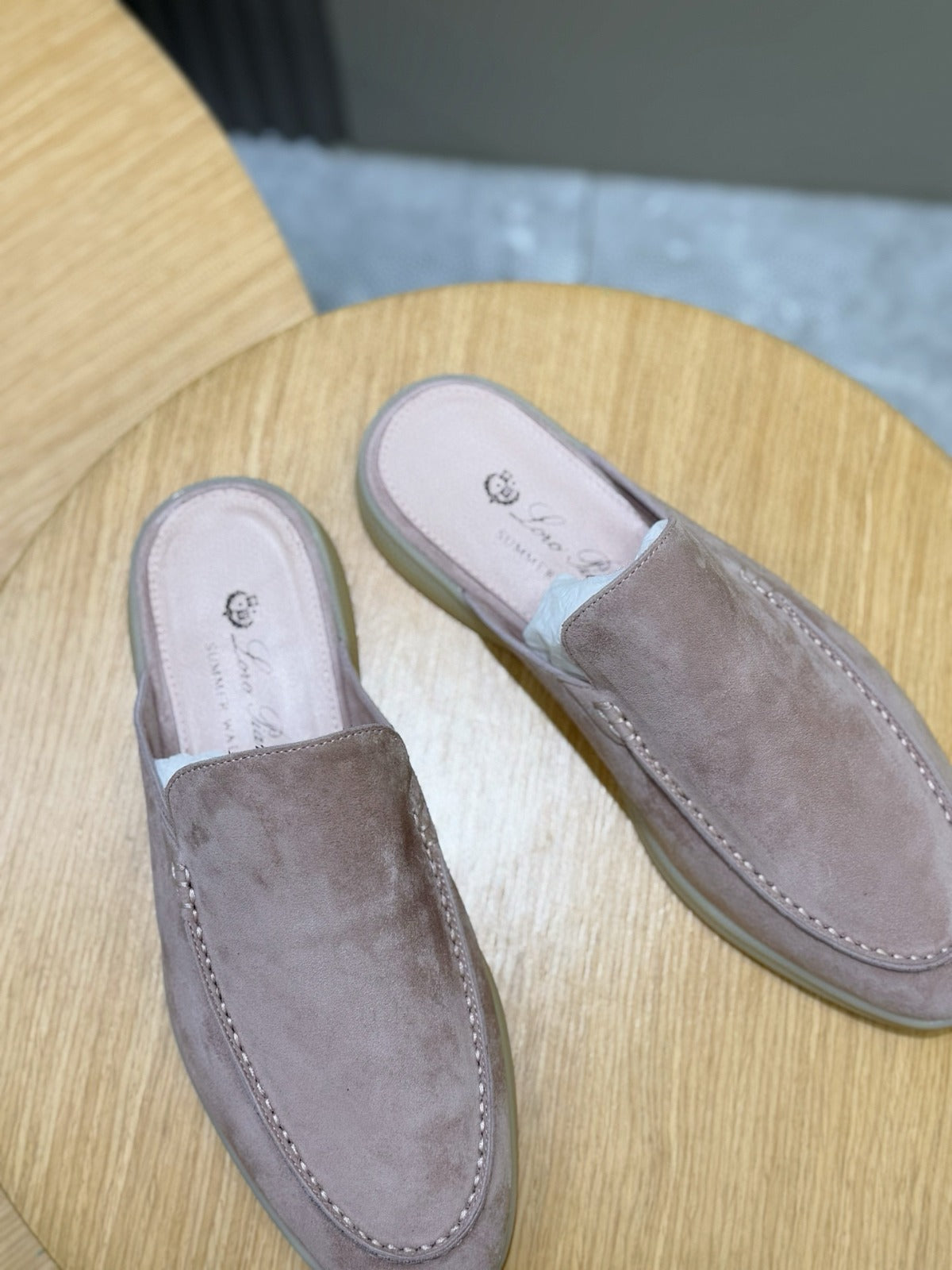 Loro Piana Babouche Walk Mule Pink