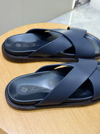 Loro Piana Bayonne Sandal Navy Blue