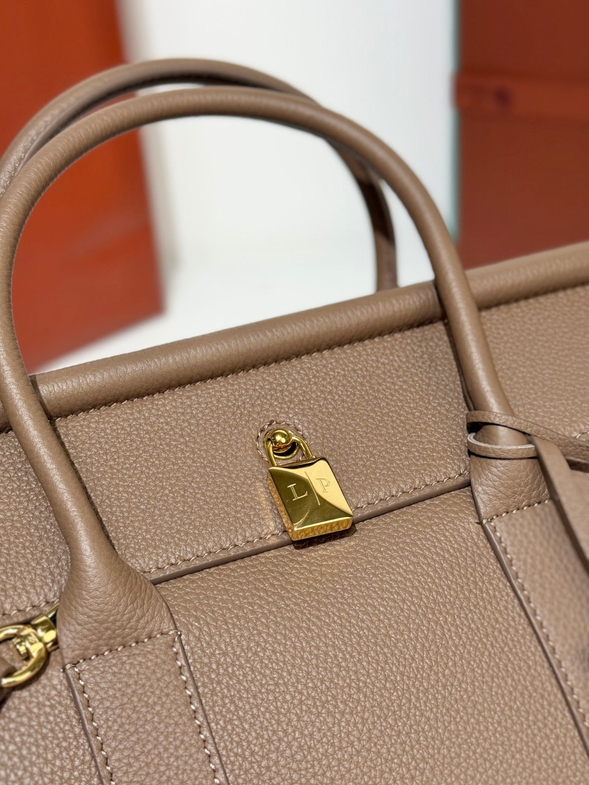 Loro Piana Loom L25 Tote Bag Taupe