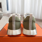 Hermès Bouncing Sneaker Tundra Green/White