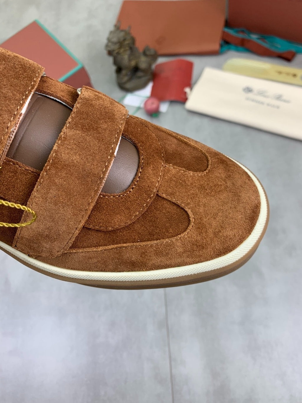 Loro Piana Tennis Walk Sneaker Brown .