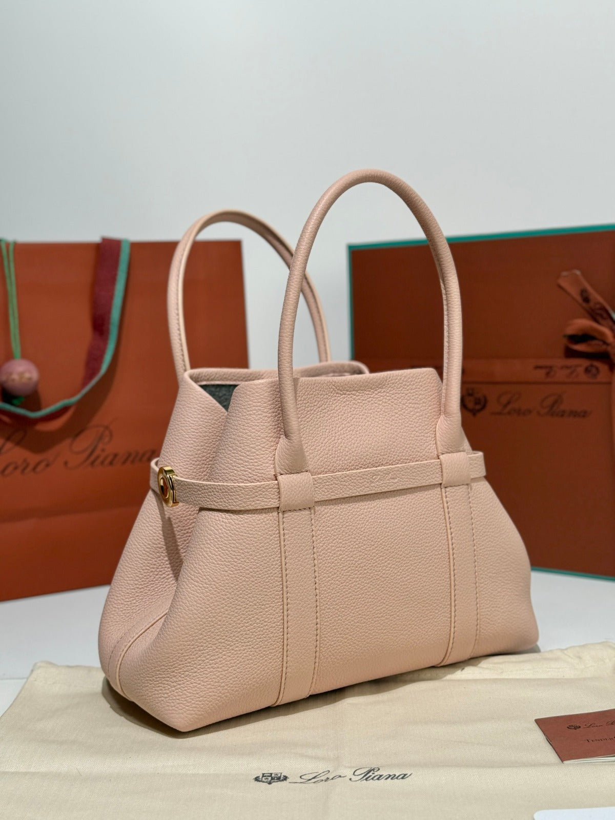 Loro Piana Ghiera Tote Bag Pink