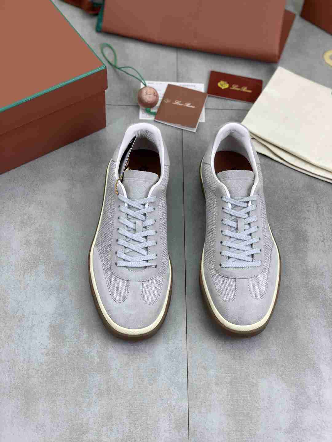 Loro Piana Tennis Walk Sneaker Grey .