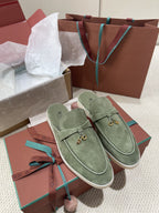 Loro Piana Charms Mule Green