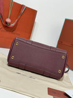 Loro Piana Loom L25 Bag Burgundy