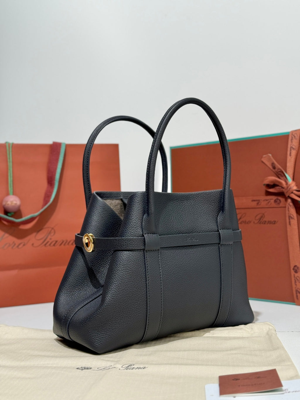 Loro Piana Ghiera Tote Bag Black