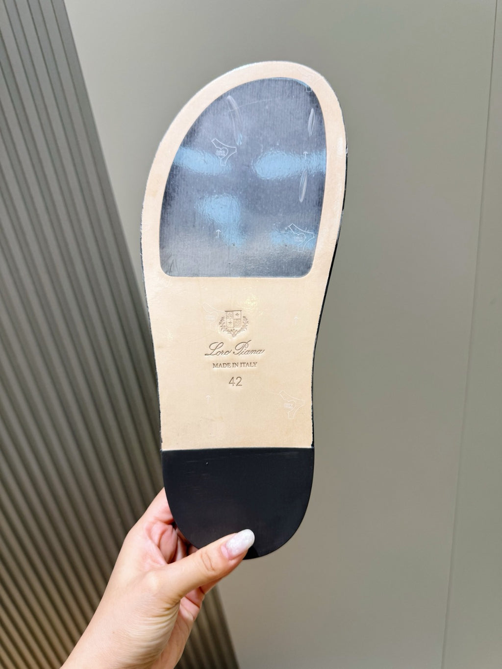 Loro Piana Bayonne Sandal Navy Blue