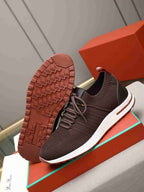 Loro Piana 360 LP Flexy Walk Sneaker Redwine White .