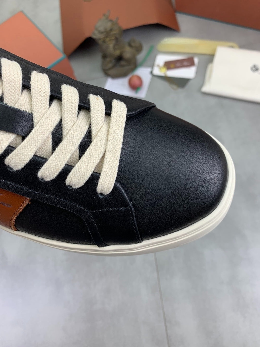Loro Piana Newport Walk Sneaker Black/Brown .