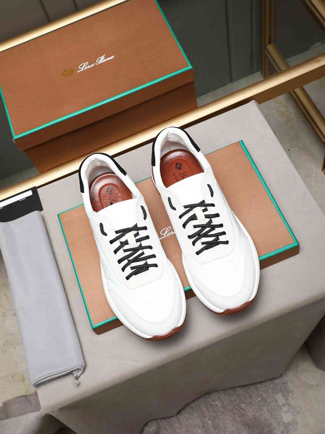 Loro Piana Week End Walk Sneaker White/Black .